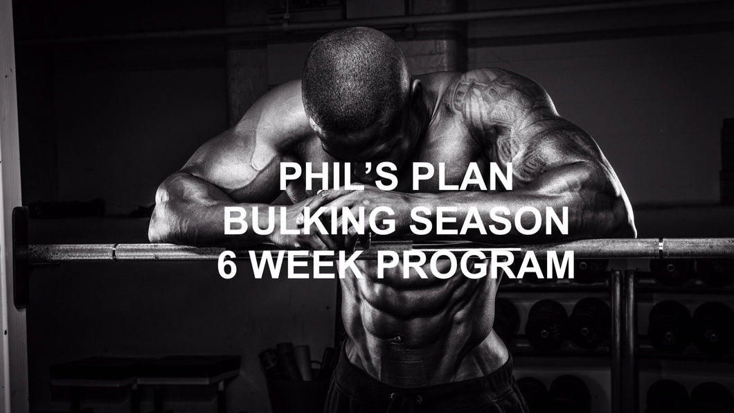 Phil's Plan: 6 Week Bulking Program